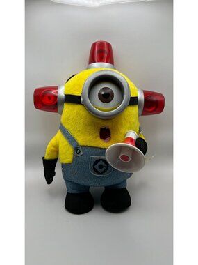 Despicable Me Minion Plush Toy With Sirens & Megaphone Sound Effects